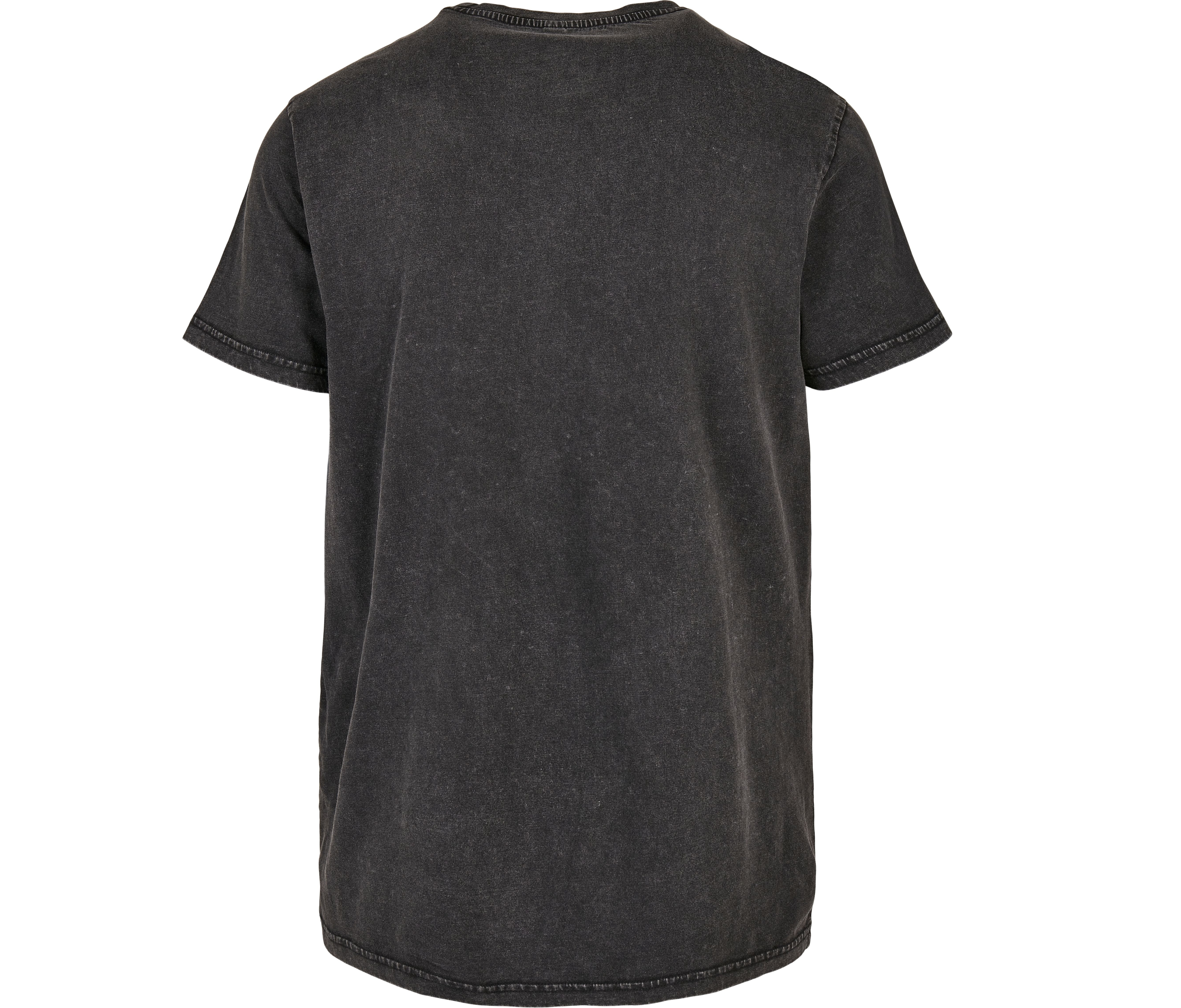 ACID WASHED ROUND NECK TEE