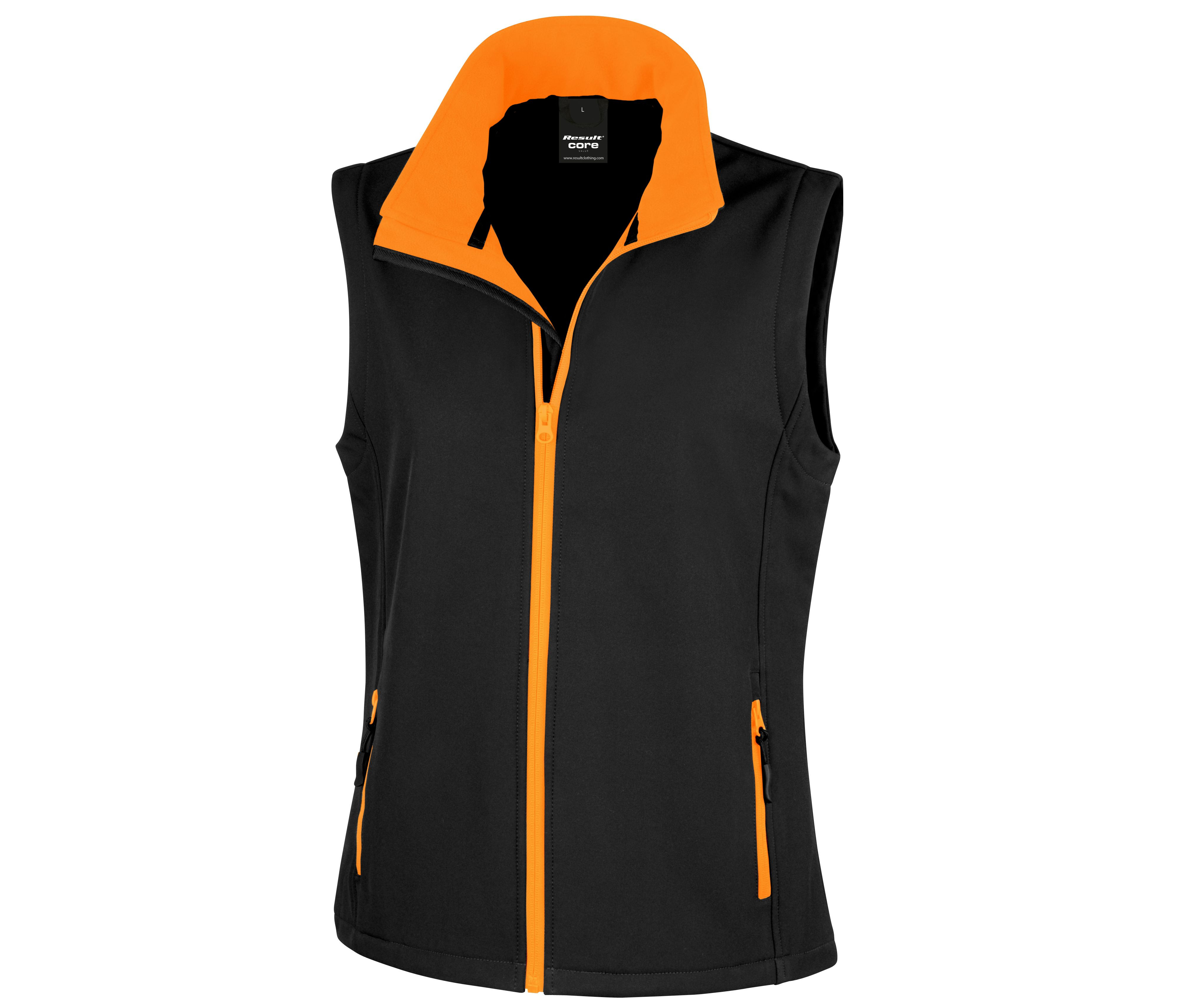 WOMENS PRINTABLE SOFTSHELL BODYWARMER