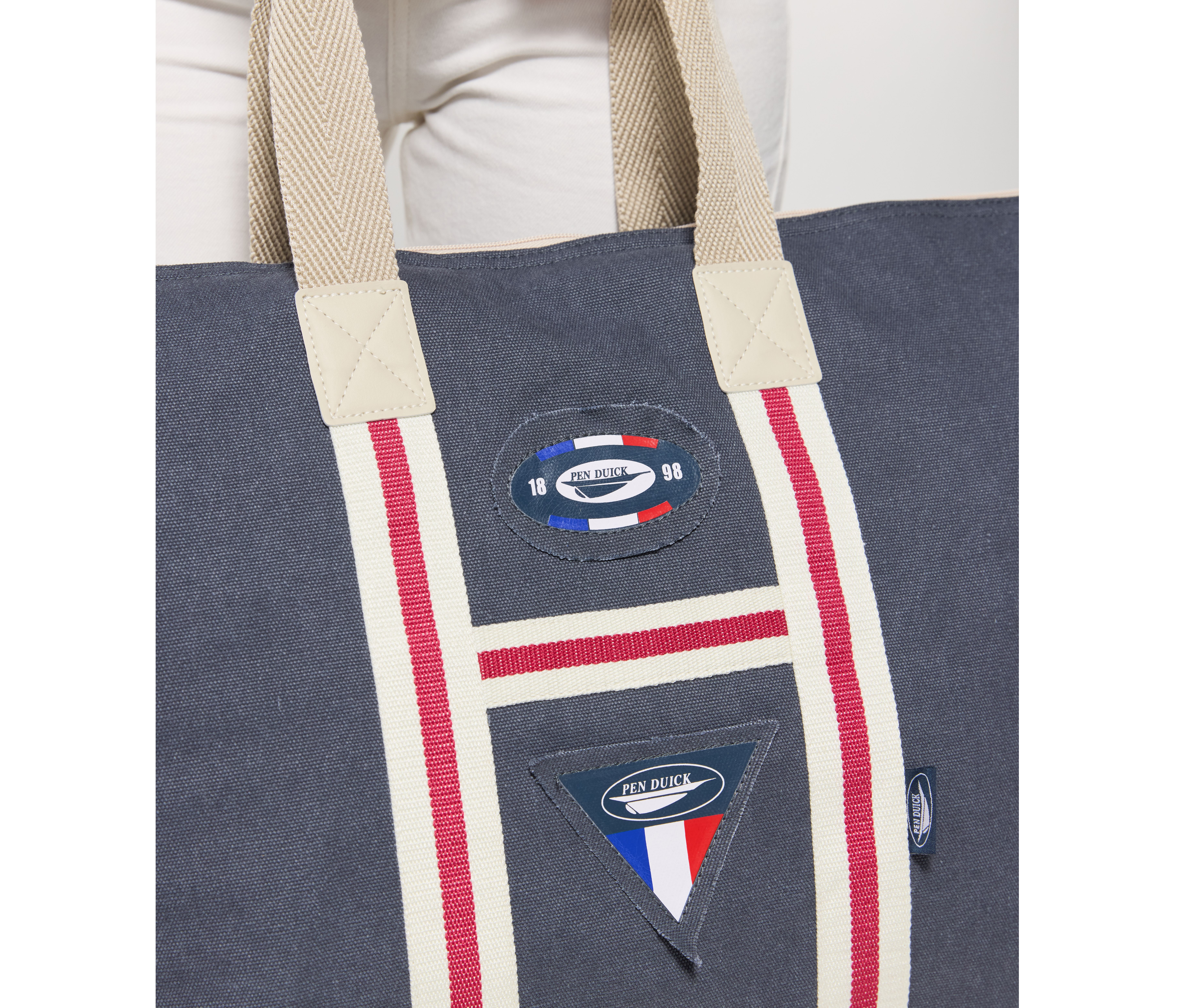 VINTAGE BIG SHOPPING BAG CANVAS